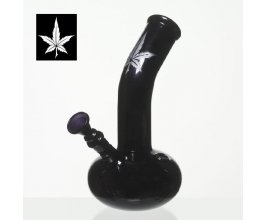 Plechový bong Black Art list 22cm, průměr náustku 40mm, černý