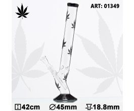 Skleněný bong Multi Leaf Bolt, 42cm, 18,8mm