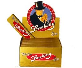 Papírky SMOKING GOLD SLIM King Size, 33ks v balení | box 50ks