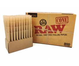 Dutinky RAW Cones King Size 109mm, box 800ks