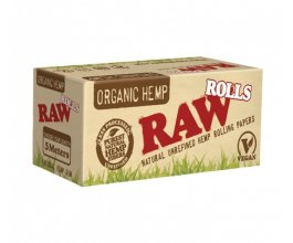 Rolovací papírky RAW ORGANIC ROLLS, 5m v balení | box 24ks