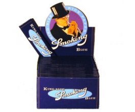 Papírky SMOKING BLUE King Size, 33ks v balení | box 50ks