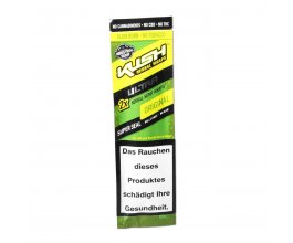 Kush Herbal Hemp Blunt Wraps Ultra Green 2ks/bal.