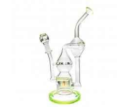 Skleněný bong Pure Glass Infinity Turbine Inline Green