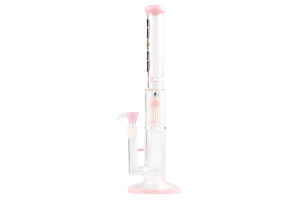 Skleněný bong Grace Glass Limited Edition Pink Barrel Bong, růžový, 42cm