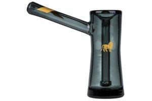 Skleněný Bubbler Marley Natural z kouřového černého skla