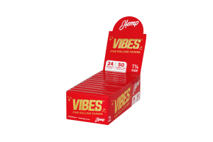 VIBES Papers Booklets Box - 1.25" with Tips - 50ks