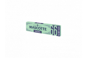 Papírky Mascotte Slim 66, krátké, úzké, bílé, 66ks v balení