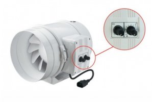 Ventilátor s termostatem  Vents/Dalap 200 U-T, 830/1040m3/h