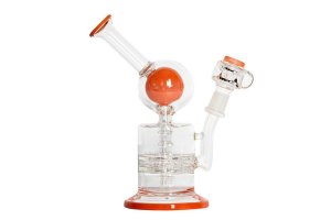 Skleněný bong Pure Glass 8" Escape Bubbler Orange