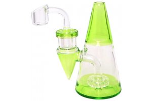 Skleněný bong Heatex Glass Minimalist Green 5"
